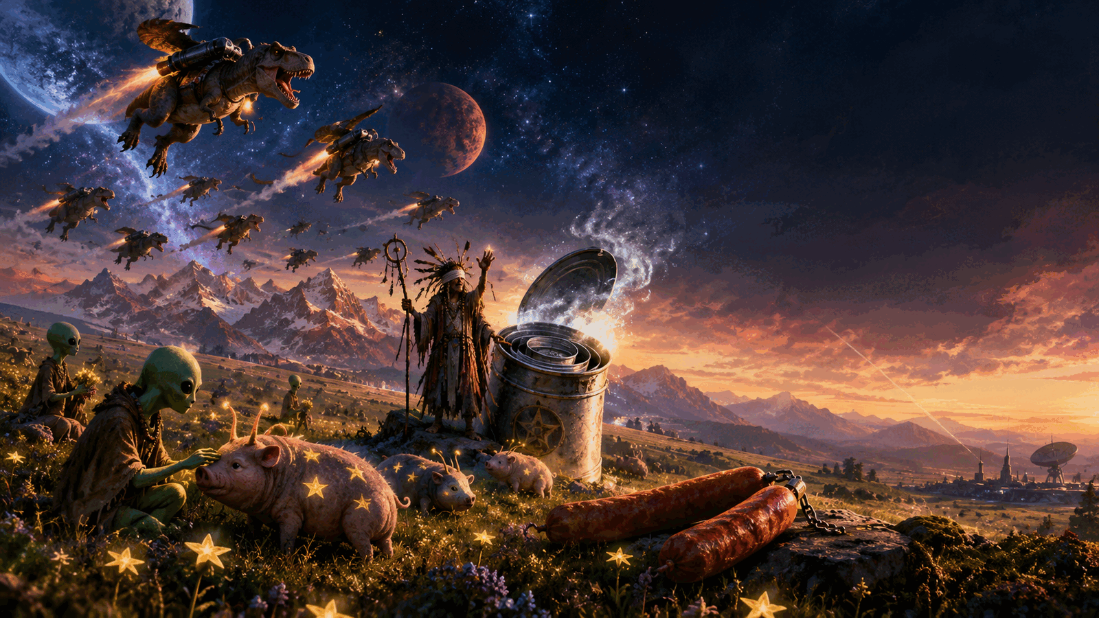 Okładka wiersza Space Invasion